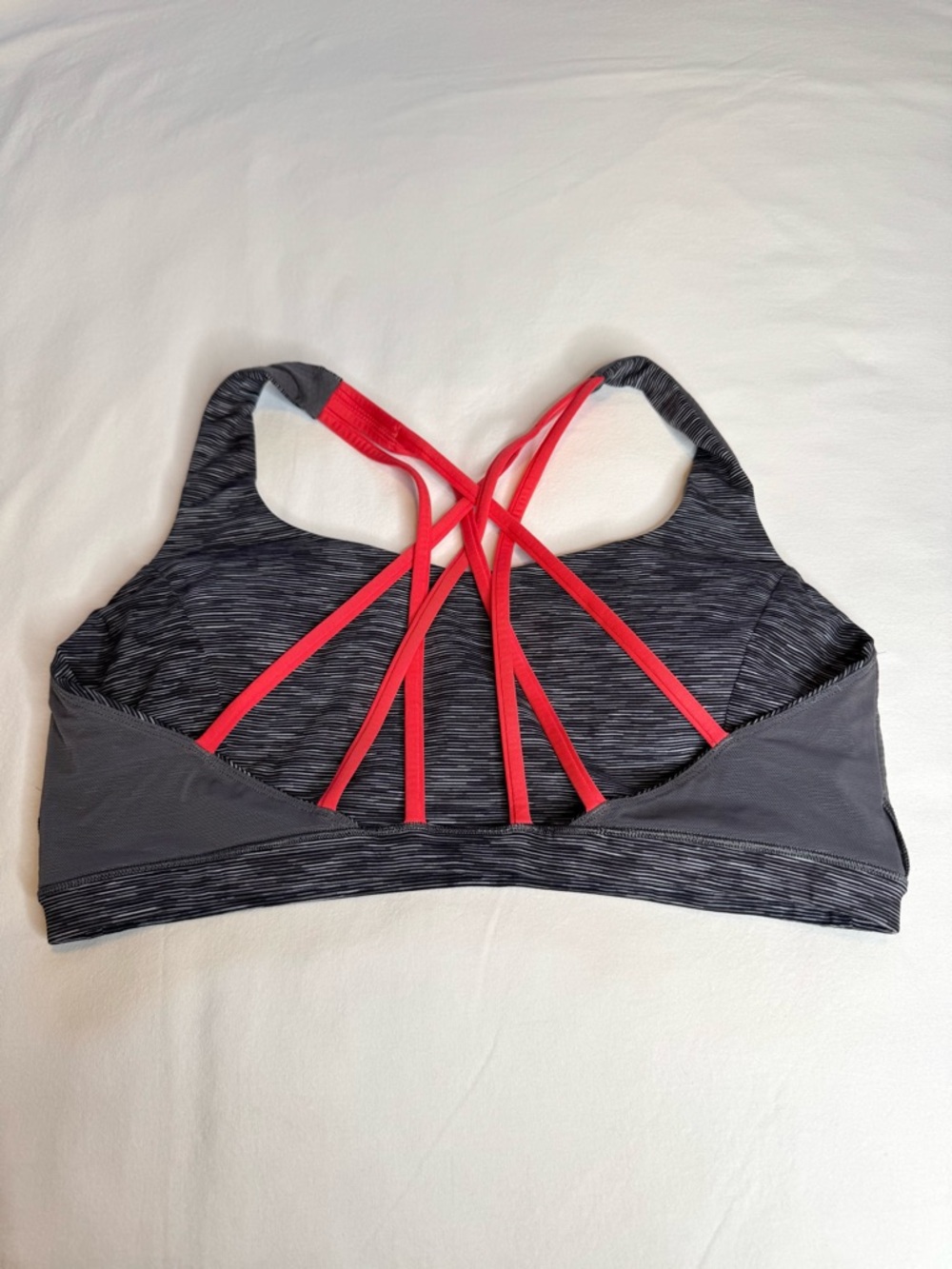 Lululemon Free To Be Serene Bra Size 14 Strappy Back Pink Punch C/D Cup - Picture 14 of 15